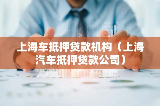 上海车抵押贷款机构（上海汽车抵押贷款公司）